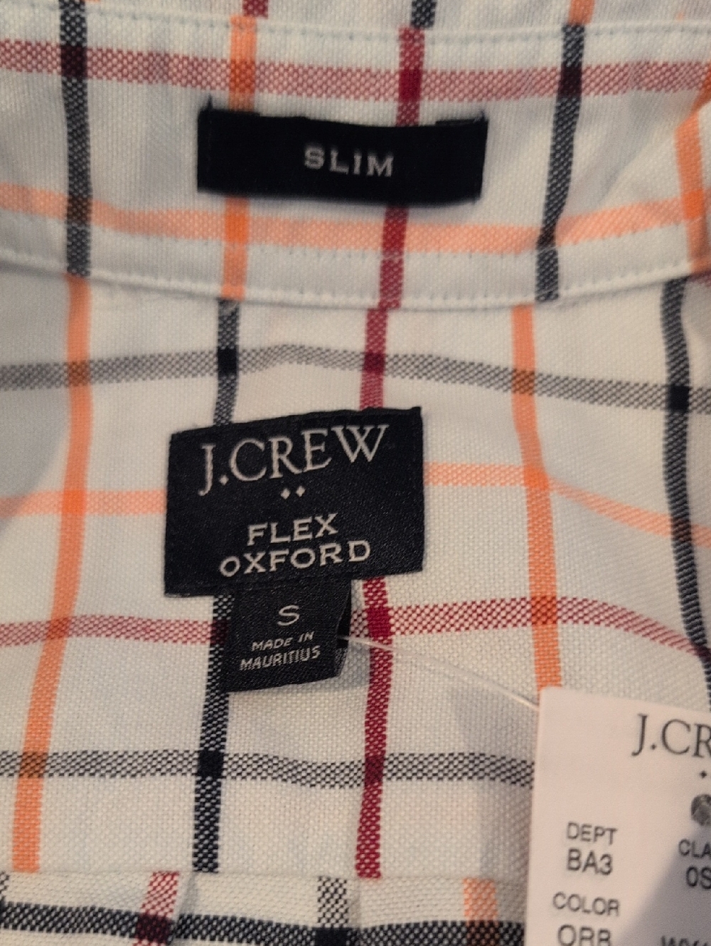 J. Crew Men's Small Slim Fit Flex Oxford Long Sleeve Button Down NWT Style#AD163 - Picture 2 of 16